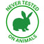 POETRY Skincare's symbol for cruelty free and never tested on animals. Never tested wraps around the outside of the green circle, and On Animals wraps around the bottom of the green circle with a green rabbit inside the circle. Nature grounded in science backed ingredients with proven results. Effective, clean skin care with natural, nature identical, nature derived and organic ingredients. No silicones, parabens, PEGs, sulfates (SLS/SLES), mineral oils, petrolatum, or synthetic colours.